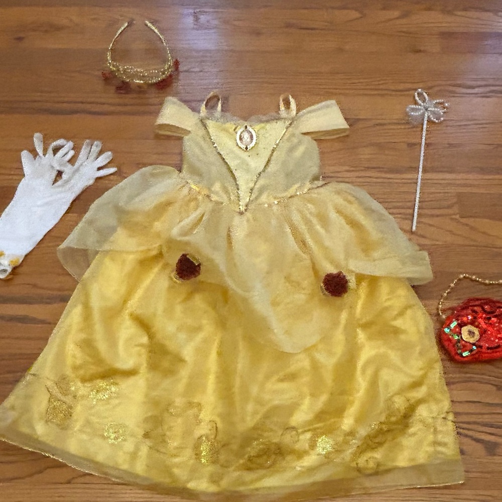 Princess Belle costume with accessories